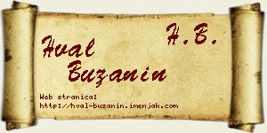 Hval Bužanin vizit kartica